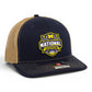 Michigan Wolverines 2026 Basketball National Champions 3D Snapback Trucker Hat- Navy/ Tan