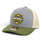 Michigan Wolverines 2026 Basketball National Champions 3D Snapback Trucker Hat- Heather Grey/ Birch/ Army Olive