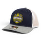 Michigan Wolverines 2026 Basketball National Champions 3D Snapback Trucker Hat- Navy/ White/ Heather Grey
