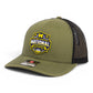 Michigan Wolverines 2026 Basketball National Champions 3D Snapback Trucker Hat- Loden/ Black
