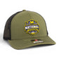 Michigan Wolverines 2026 Basketball National Champions 3D Snapback Trucker Hat- Loden/ Black