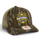 Michigan Wolverines 2026 Basketball National Champions 3D Snapback Trucker Hat- Mossy Oak Bottomland/ Loden