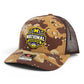 Michigan Wolverines 2026 Basketball National Champions 3D Snapback Trucker Hat- Desert Camo/ Brown