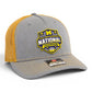 Michigan Wolverines 2026 Basketball National Champions 3D Snapback Trucker Hat- Heather Grey/ Amber