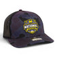 Michigan Wolverines 2026 Basketball National Champions 3D Snapback Trucker Hat- Admiral Duck Camo/ Black