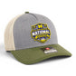 Michigan Wolverines 2026 Basketball National Champions 3D Snapback Trucker Hat- Heather Grey/ Birch/ Army Olive
