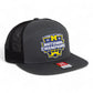 Michigan Wolverines College Football National Champions 3D Snapback Seven-Panel Flat Bill Trucker Hat- Charcoal/ Black