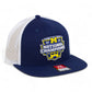 Michigan Wolverines College Football National Champions 3D Wool Blend Flat Bill Hat- Navy/ White