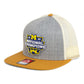 Michigan Wolverines College Football National Champions 3D Wool Blend Flat Bill Hat- Heather Grey/ Birch/ Biscuit