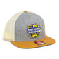 Michigan Wolverines College Football National Champions 3D Wool Blend Flat Bill Hat- Heather Grey/ Birch/ Biscuit