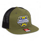Michigan Wolverines College Football National Champions 3D Wool Blend Flat Bill Hat- Loden/ Black