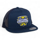 Michigan Wolverines College Football National Champions 3D YP Snapback Flat Bill Trucker Hat- Navy