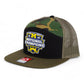 Michigan Wolverines College Football National Champions 3D Snapback Seven-Panel Flat Bill Trucker Hat- Black/ Camo/ Loden