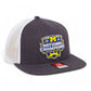 Michigan Wolverines College Football National Champions 3D Wool Blend Flat Bill Hat- Charcoal/ White