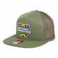 Michigan Wolverines College Football National Champions 3D Snapback Seven-Panel Flat Bill Trucker Hat- Loden Green