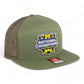 Michigan Wolverines College Football National Champions 3D Snapback Seven-Panel Flat Bill Trucker Hat- Loden Green