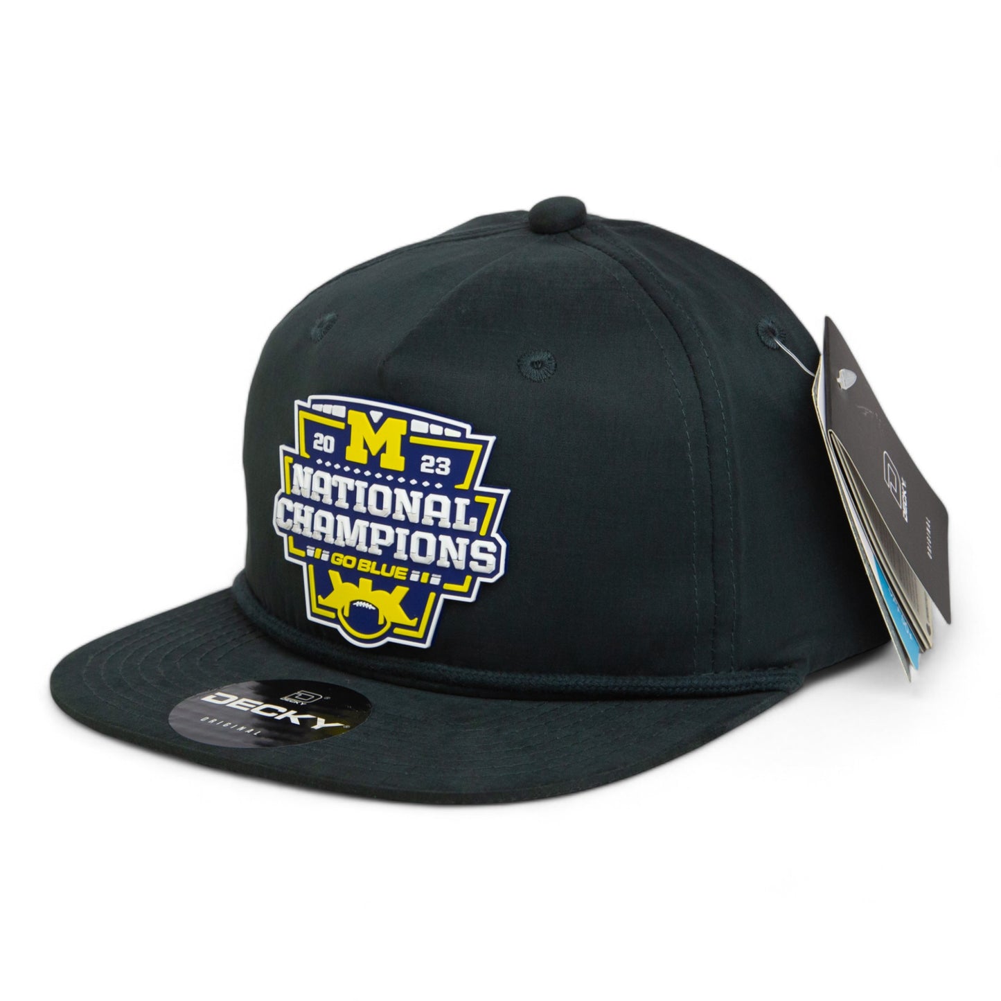 Michigan Wolverines College Football National Champions 3D Classic Rope Hat- Charcoal