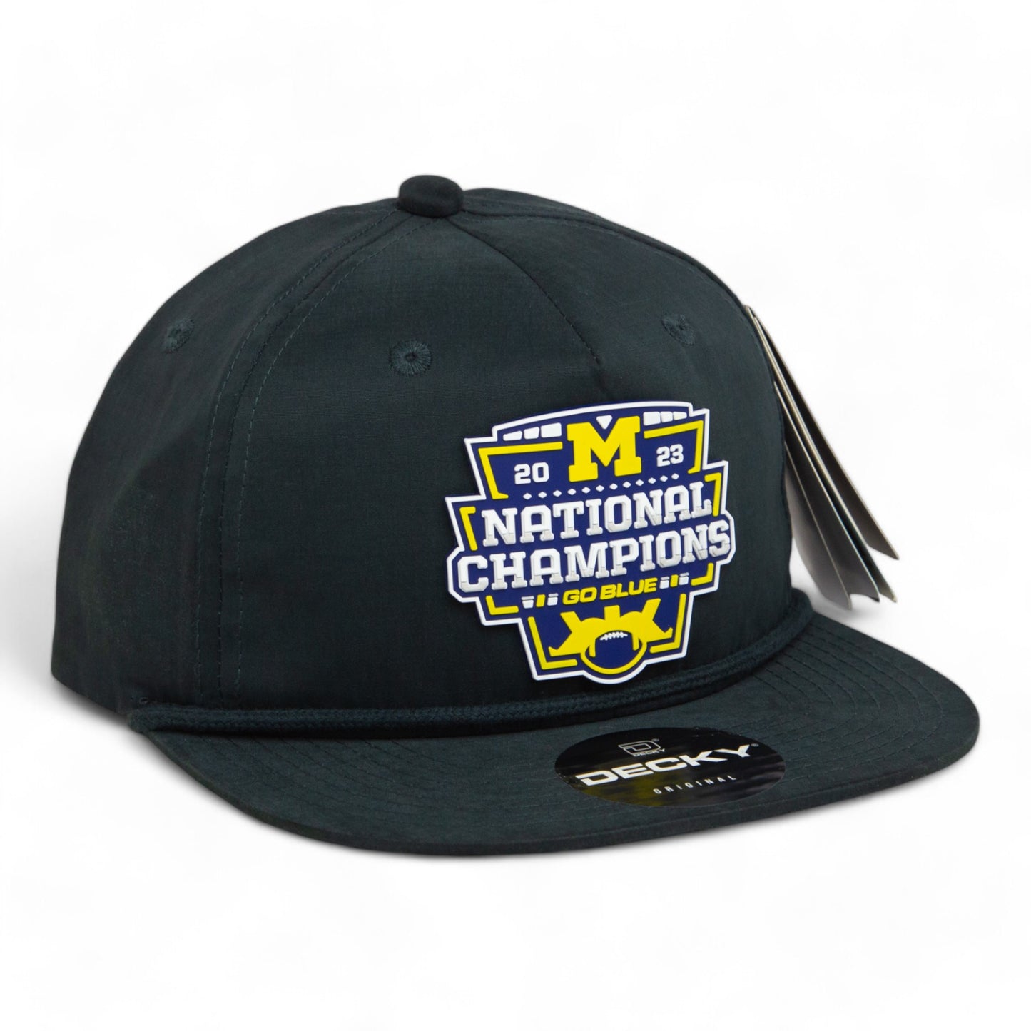 Michigan Wolverines College Football National Champions 3D Classic Rope Hat- Charcoal