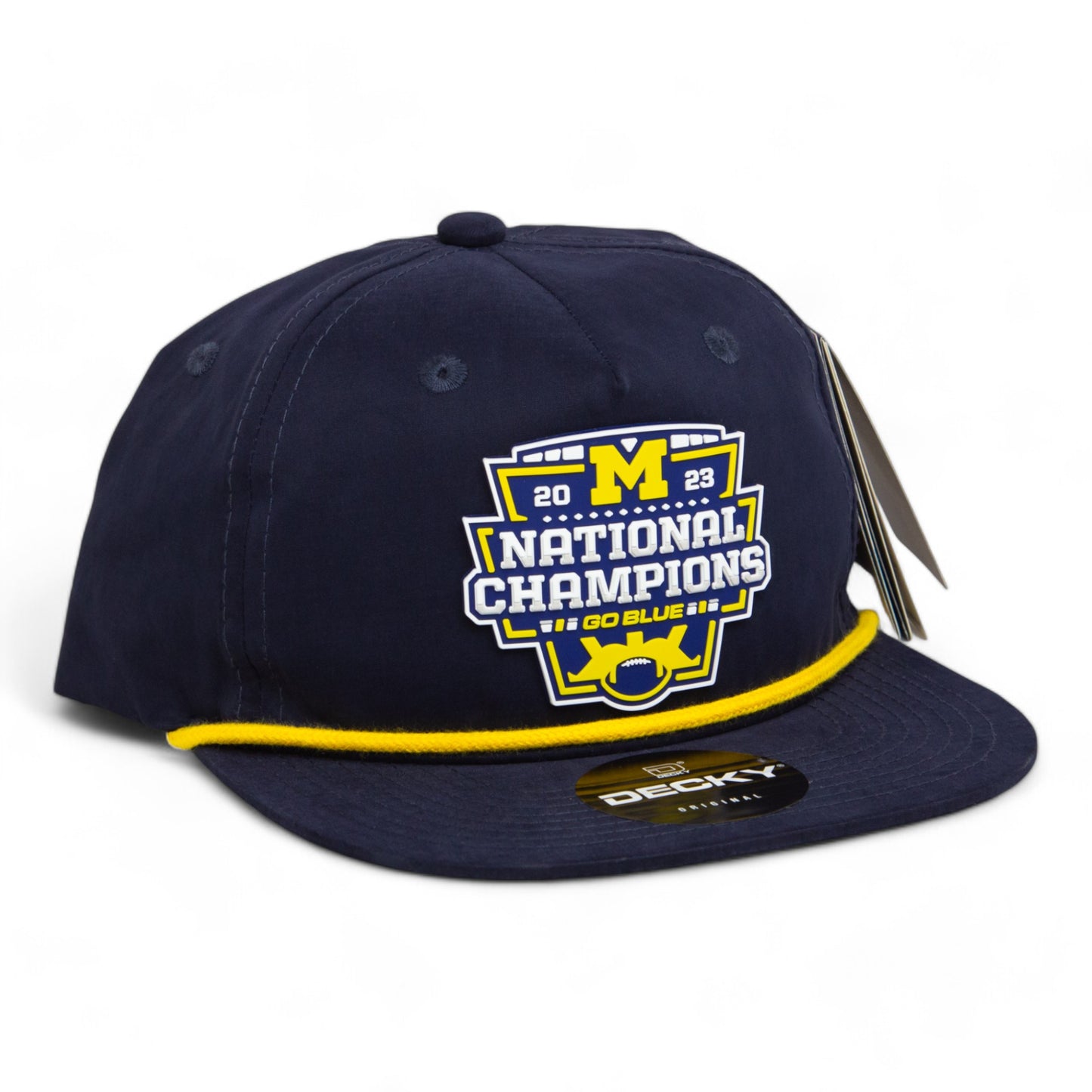 Michigan Wolverines College Football National Champions 3D Classic Rope Hat- Navy/ Gold