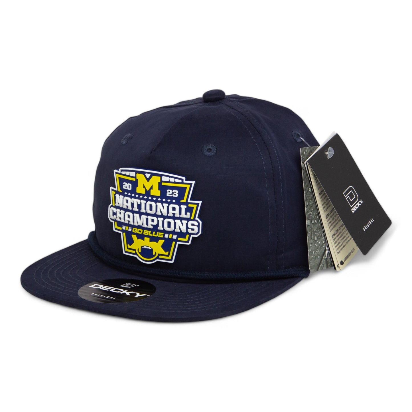 Michigan Wolverines College Football National Champions 3D Classic Rope Hat- Navy