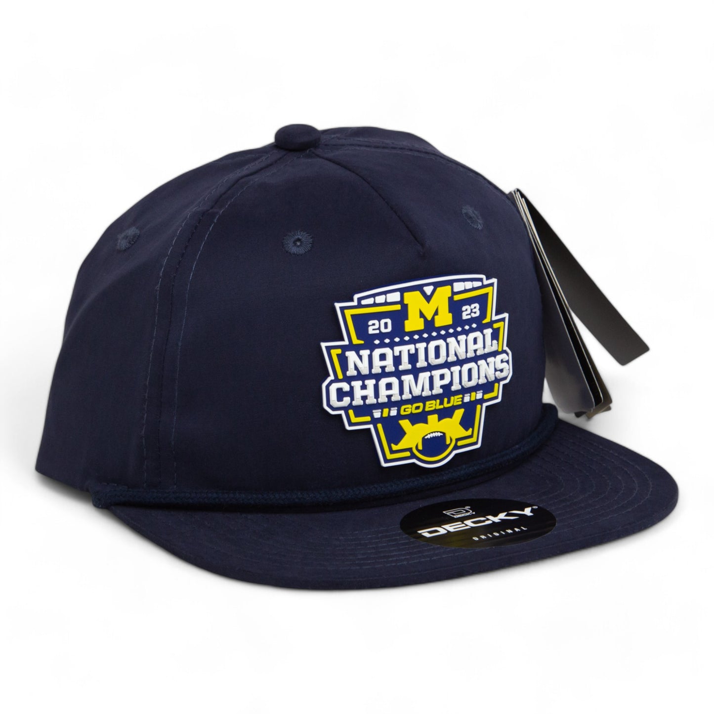 Michigan Wolverines College Football National Champions 3D Classic Rope Hat- Navy