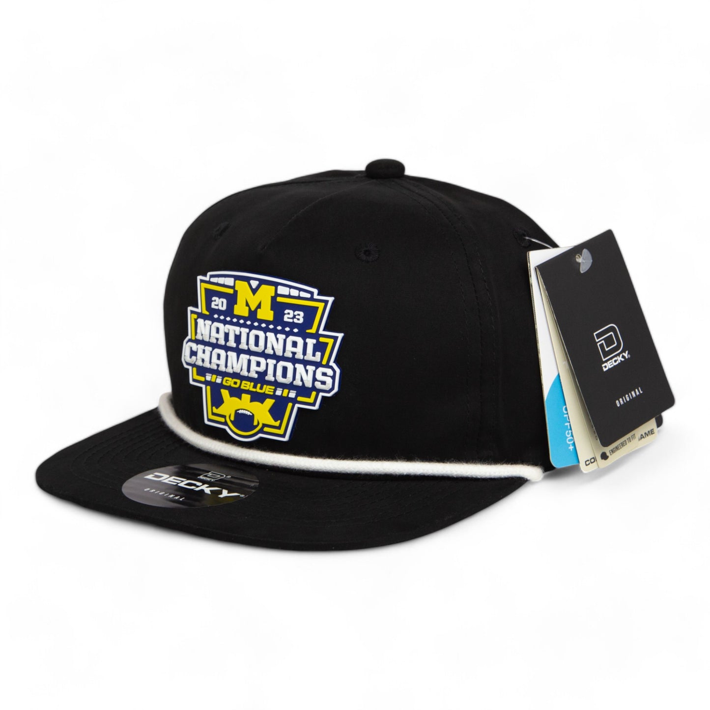 Michigan Wolverines College Football National Champions 3D Classic Rope Hat- Black/ White