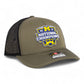 Michigan Wolverines College Football National Champions 3D Snapback Trucker Hat- Loden/ Black