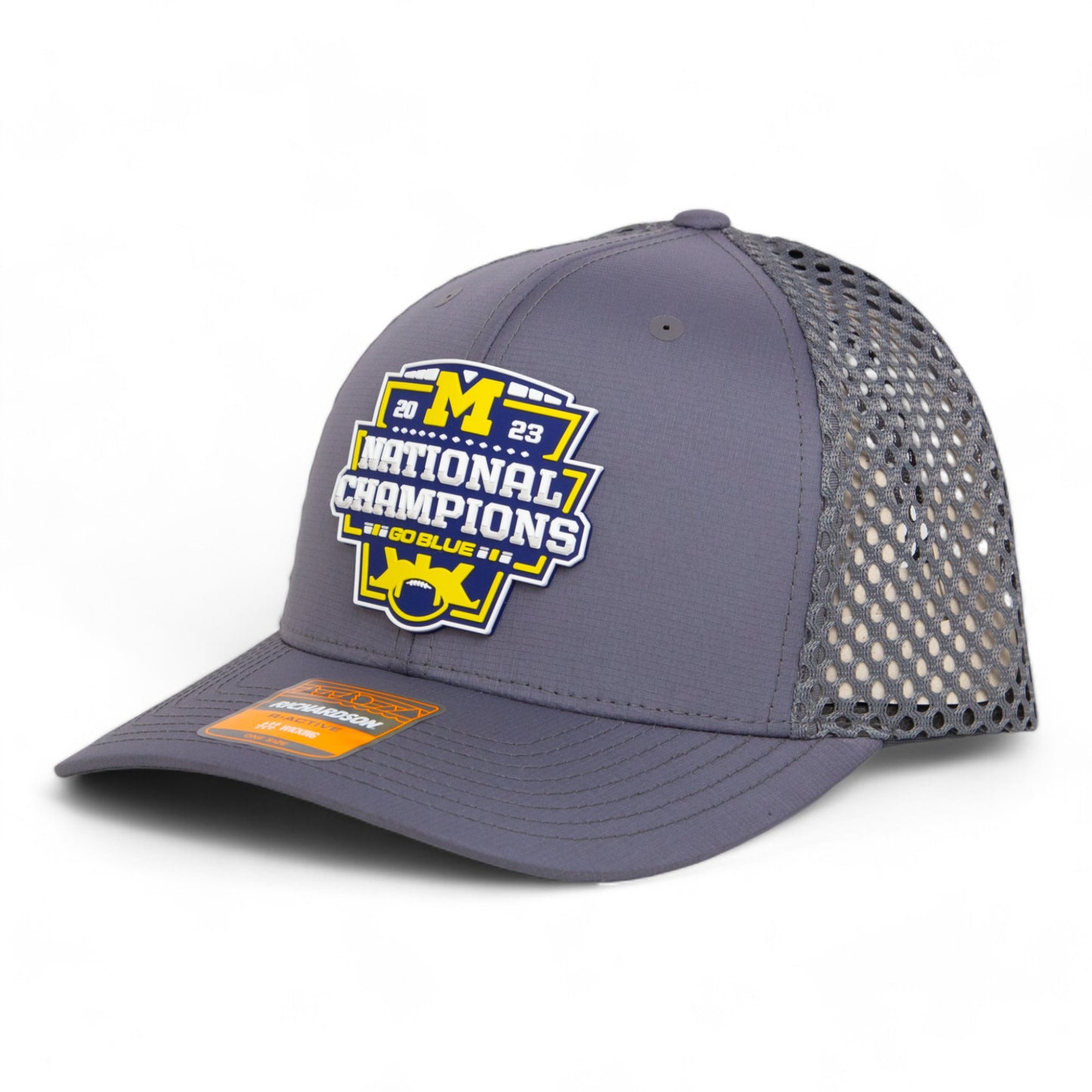 Michigan Wolverines College Football National Champions 3D Snapback Tilikum Trucker Hat- Charcoal