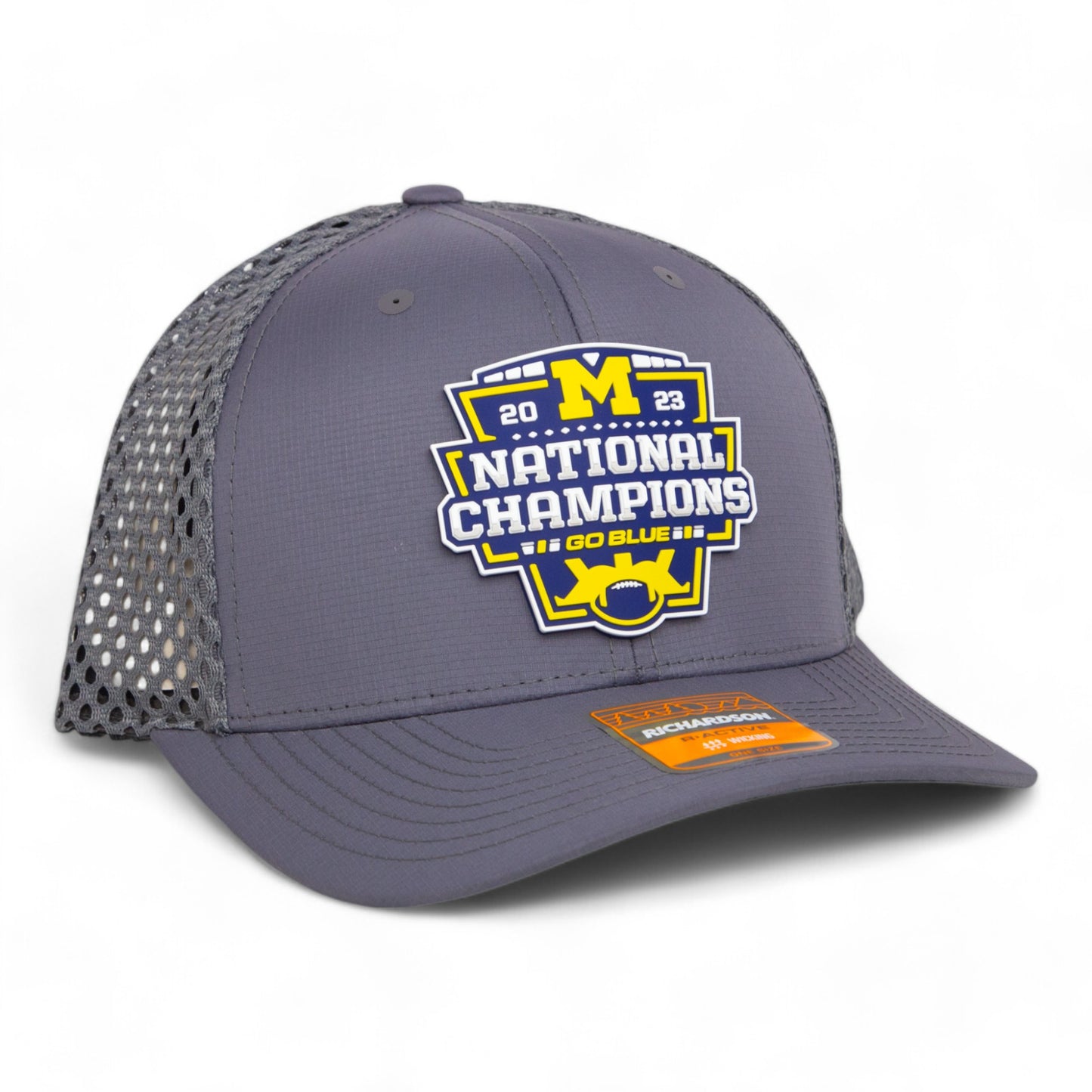 Michigan Wolverines College Football National Champions 3D Snapback Tilikum Trucker Hat- Charcoal