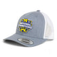 Michigan Wolverines College Football National Champions 3D YP Snapback Trucker Hat- Heather Grey/ White