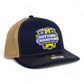 Michigan Wolverines College Football National Champions 3D Snapback Trucker Hat- Navy/ Tan