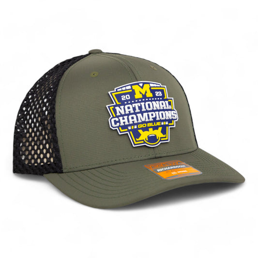 Michigan Wolverines College Football National Champions 3D Snapback Tilikum Trucker Hat- Loden/ Black