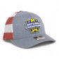 Michigan Wolverines College Football National Champions 3D Snapback Trucker Hat- Heather Grey/ Stars & Stripes