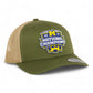 Michigan Wolverines College Football National Champions 3D YP Snapback Trucker Hat- Moss/ Tan