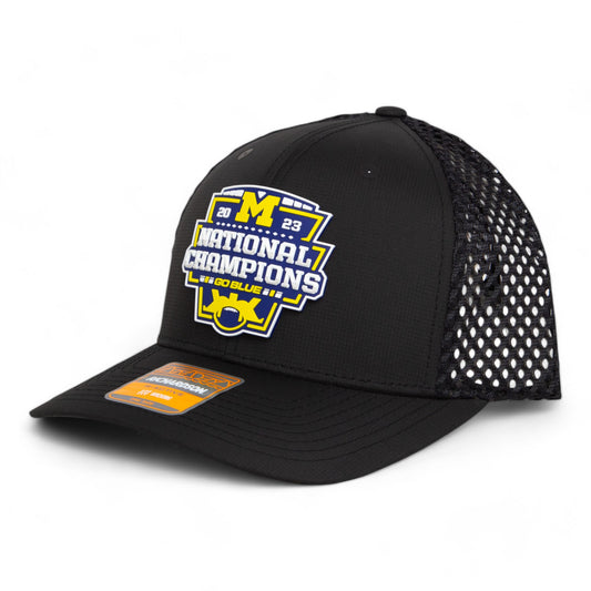 Michigan Wolverines College Football National Champions 3D Snapback Tilikum Trucker Hat- Black