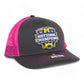 Michigan Wolverines College Football National Champions 3D Snapback Trucker Hat- Charcoal/ Hot Pink