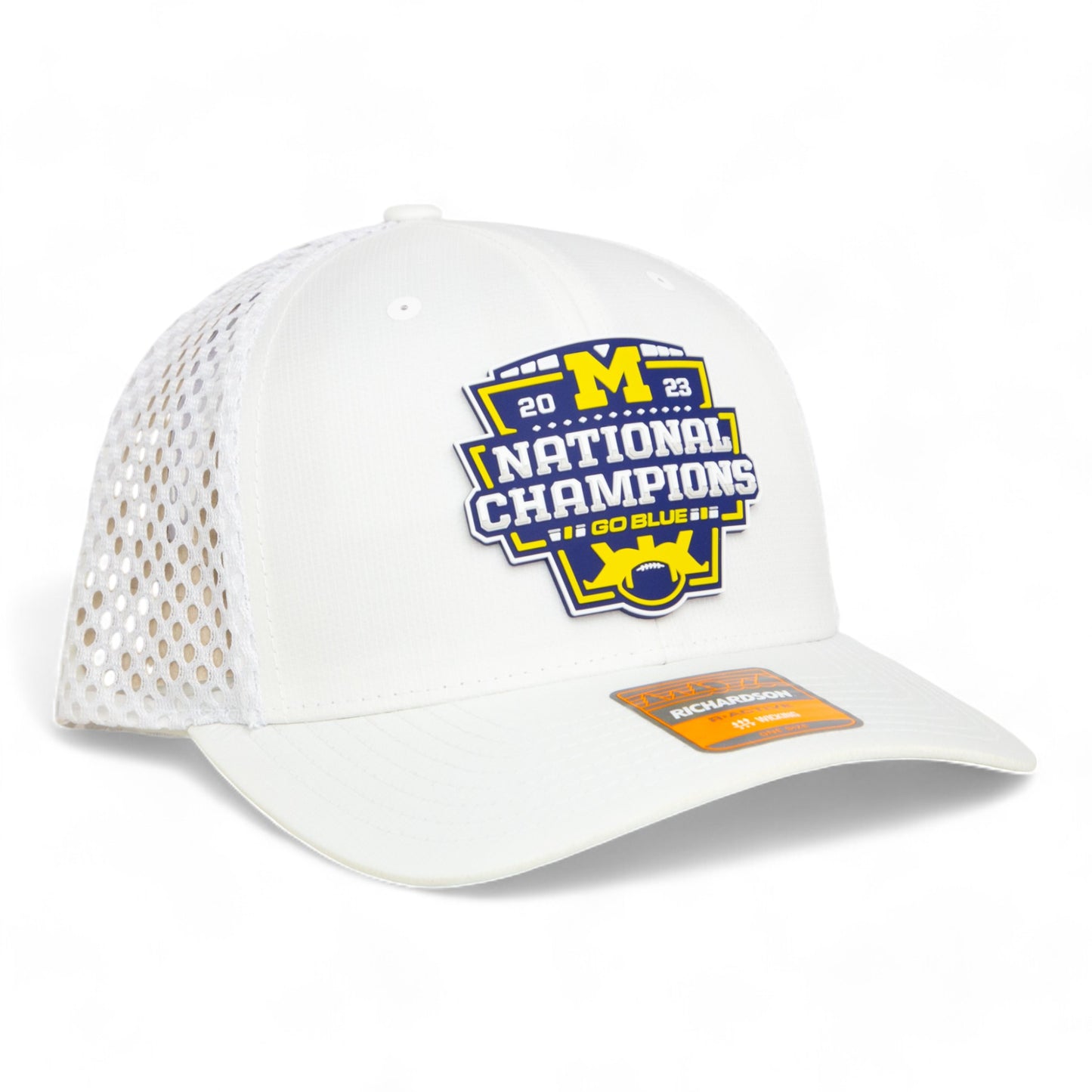 Michigan Wolverines College Football National Champions 3D Snapback Tilikum Trucker Hat- White