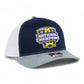 Michigan Wolverines College Football National Champions 3D Snapback Trucker Hat- Navy/ White/ Heather Grey