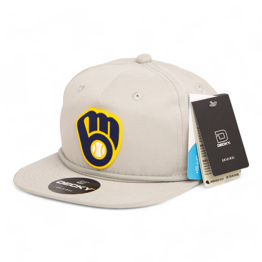 Milwaukee Brewers 3D Classic Rope Hat- Grey