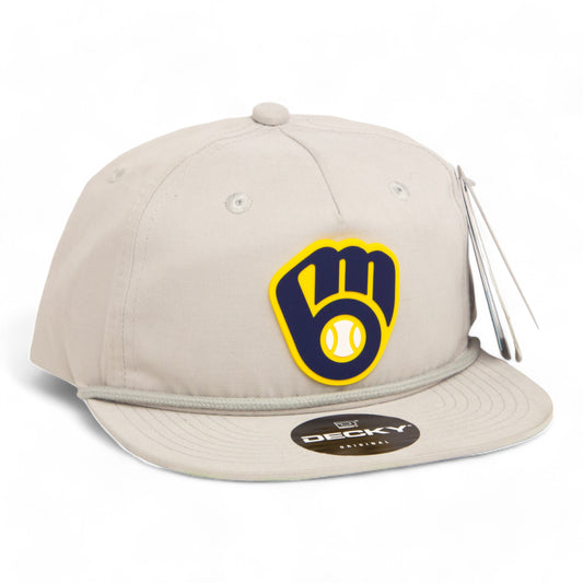 Milwaukee Brewers 3D Classic Rope Hat- Grey