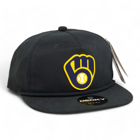 Milwaukee Brewers 3D Classic Rope Hat- Charcoal