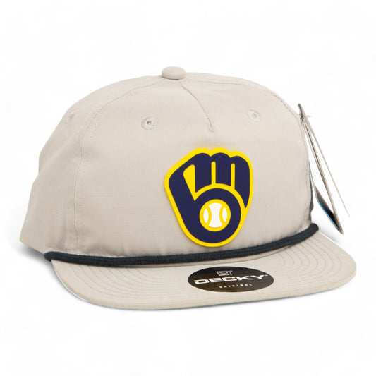 Milwaukee Brewers 3D Classic Rope Hat- Grey/ Charcoal