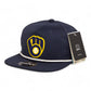 Milwaukee Brewers 3D Classic Rope Hat- Navy/ White