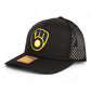 Milwaukee Brewers 3D Snapback Tilikum Trucker Hat- Black