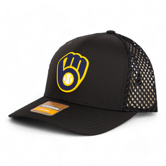 Milwaukee Brewers 3D Snapback Tilikum Trucker Hat- Black