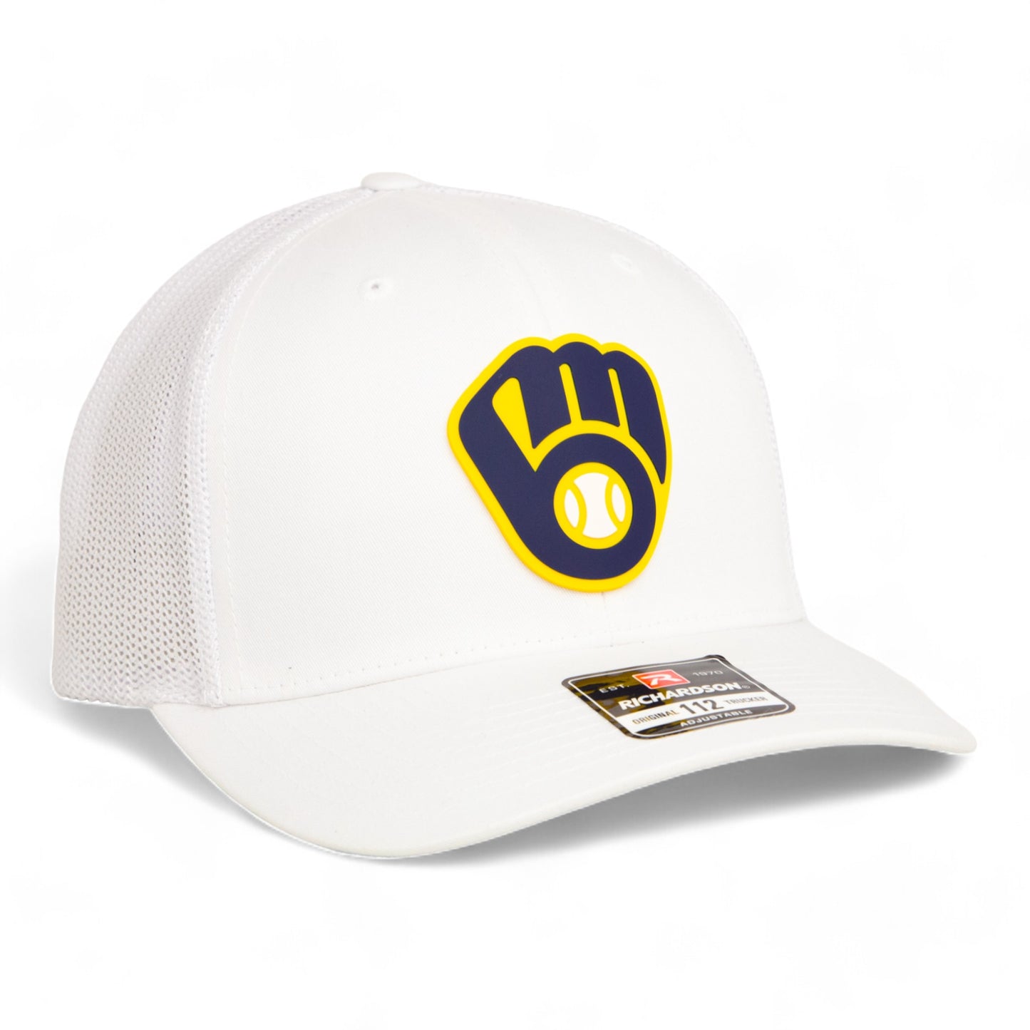 Milwaukee Brewers 3D Snapback Trucker Hat- White