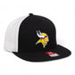 Minnesota Vikings 3D Wool Blend Flat Bill Hat- Black/ White