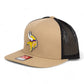 Minnesota Vikings 3D Wool Blend Flat Bill Hat- Tan/ Black