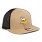 Minnesota Vikings 3D Wool Blend Flat Bill Hat- Tan/ Black