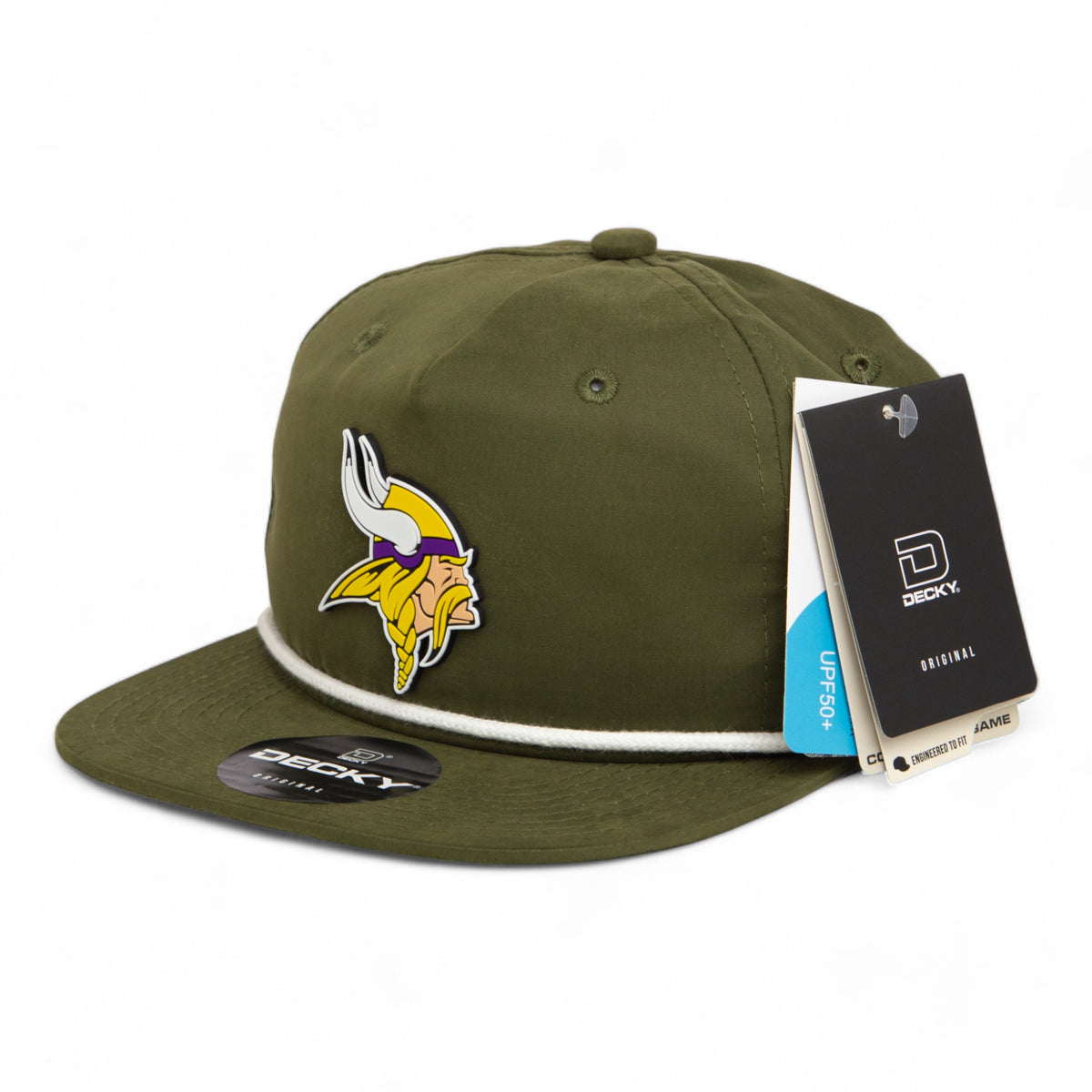 Minnesota Vikings 3D Classic Rope Hat- Olive/ White